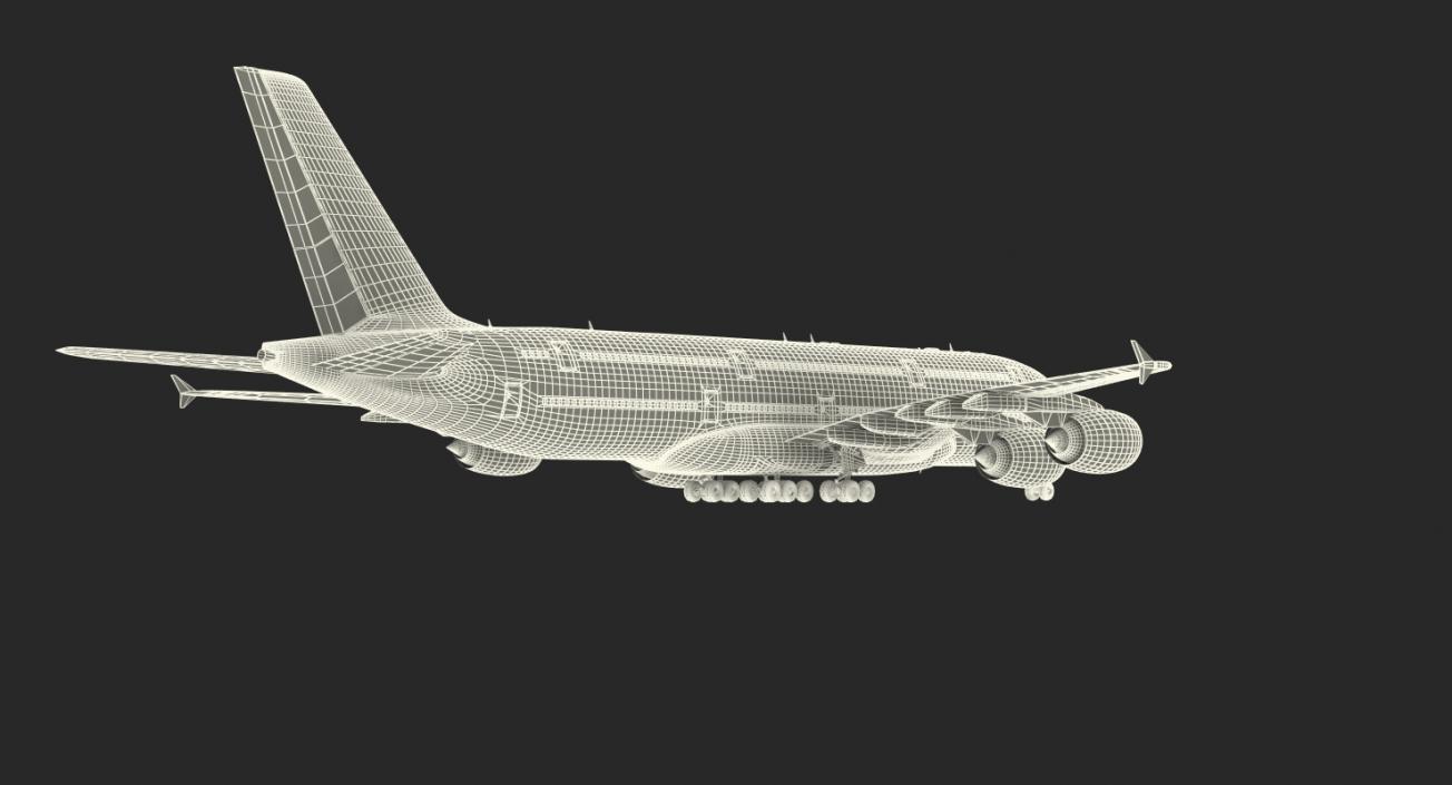 Airbus A380-1000 Air France 3D